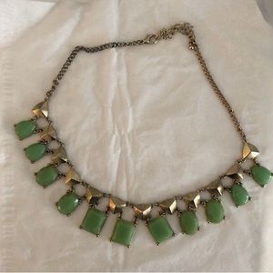 Green and gold necklace